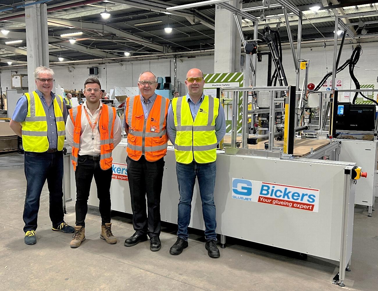 6th BICKERS GLUEJET® Glue Plotter installation at DS Smith